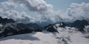 Umwerfende Sicht über die Gletscherwelt.